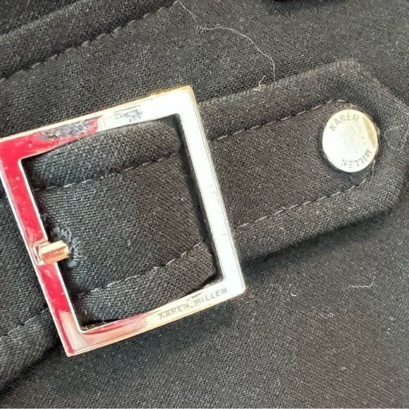 Karen Millen High Waist MIDI Pencil Skirt with Buckle Detail - Picture 3 of 16